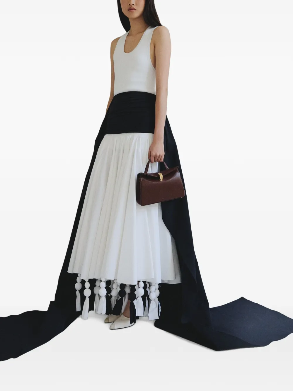Jacquemus Kleine The Valérie shopper Bruin