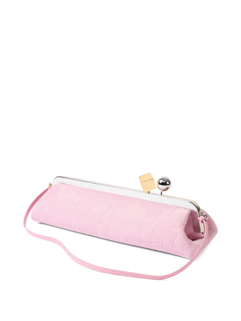 Jacquemus The Salon Clutch in Pink, view 3