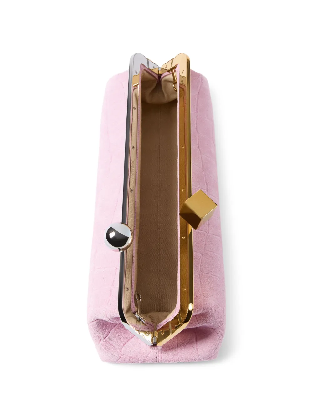 Jacquemus The Salon Clutch in Pink, view 5