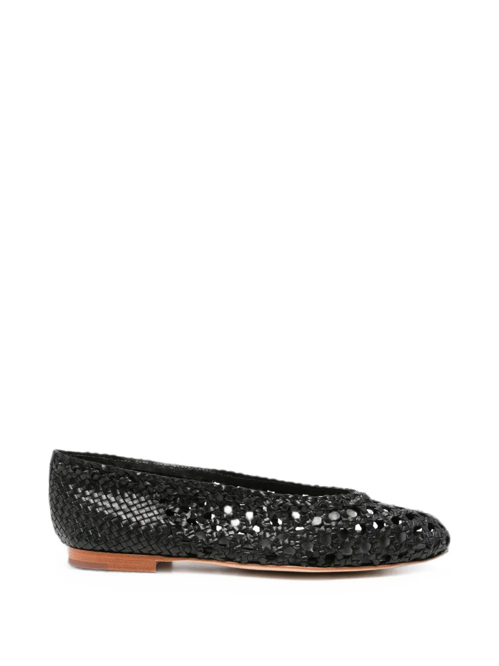 Dragon Almond-toe Ballet Flats In Black