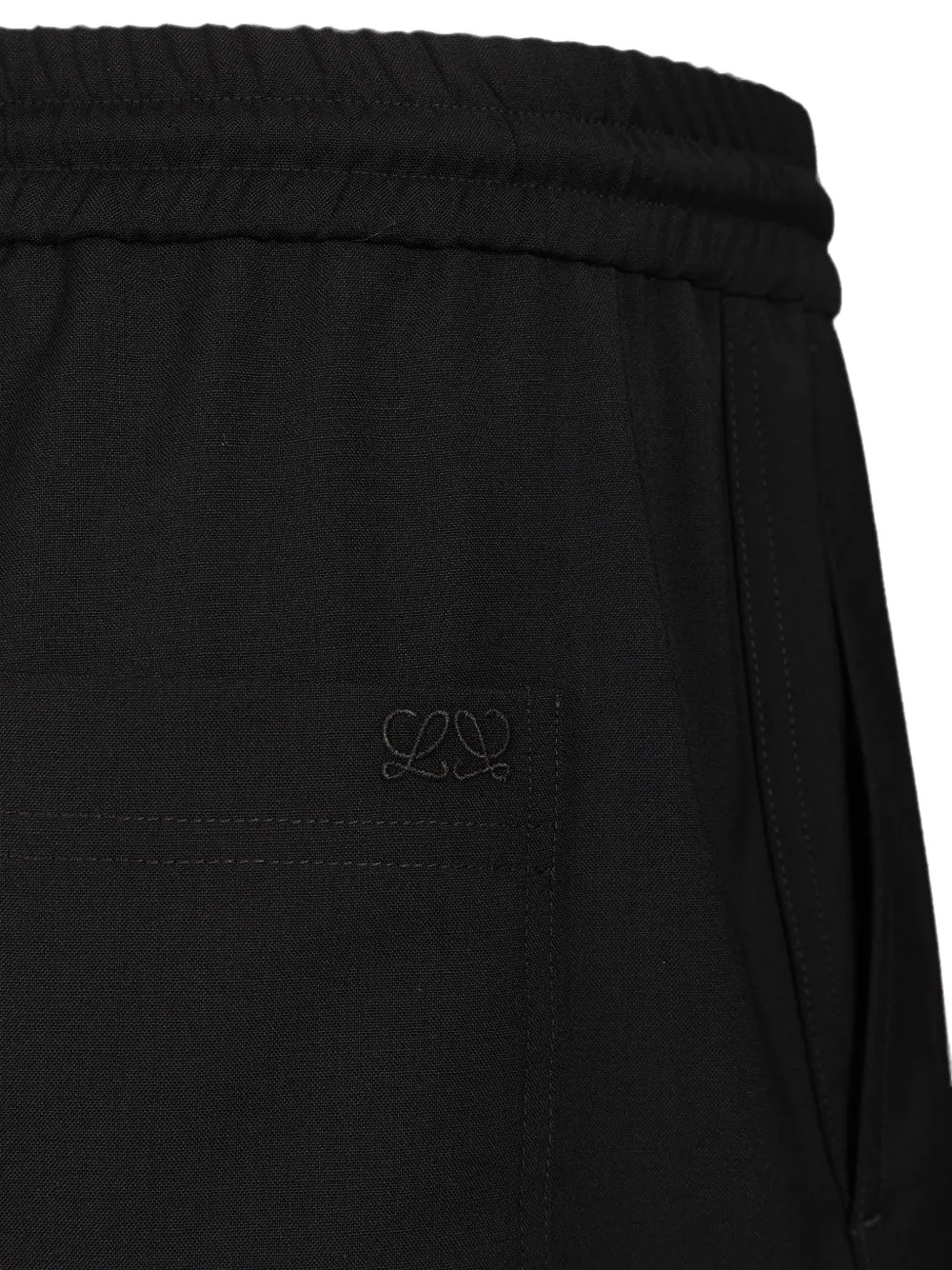 LOEWE Straight broek met trekkoord Zwart