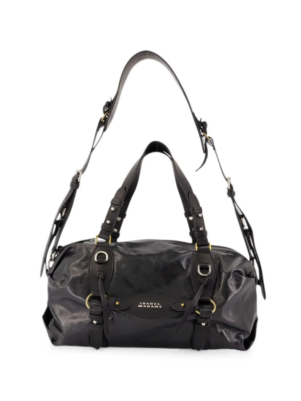 ISABEL MARANT Tilpa logo-plaque tote bag - Black