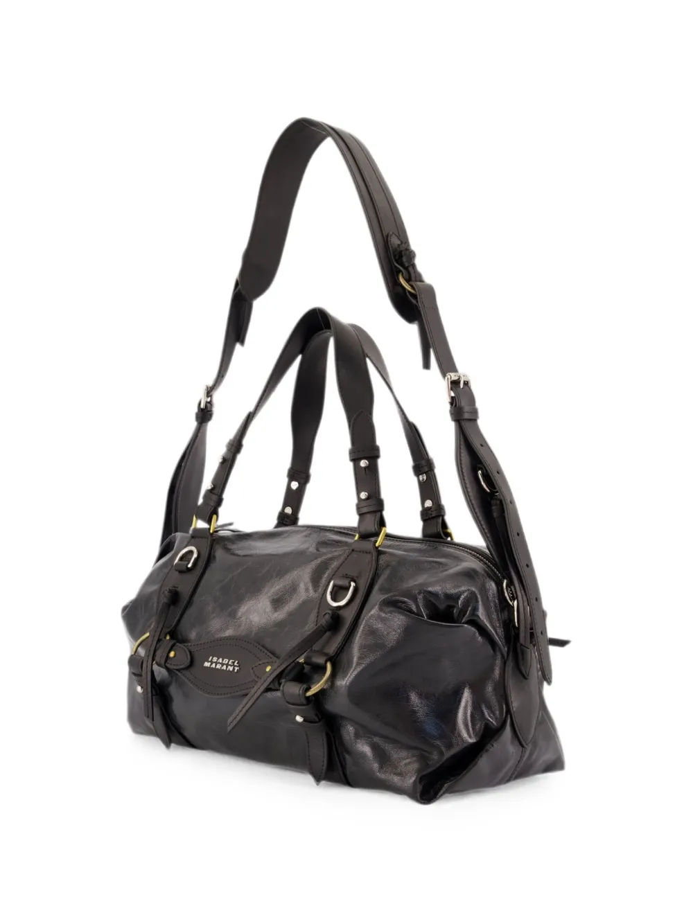 ISABEL MARANT Tilpa shopper met logoplakkaat Zwart
