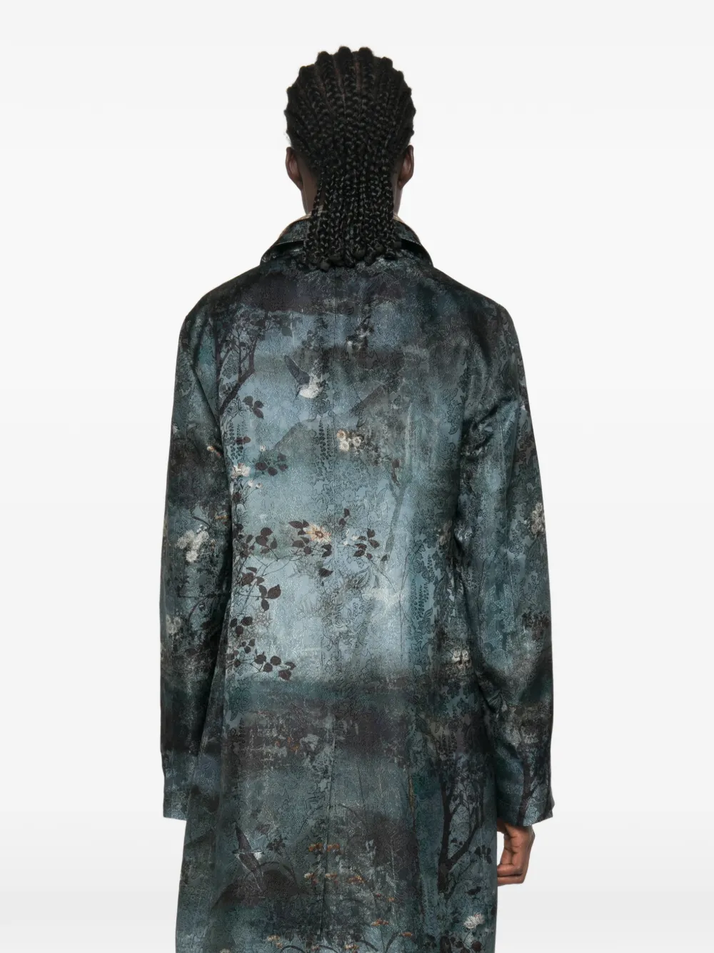 Pierre-Louis Mascia Jas met bloemenprint Blauw