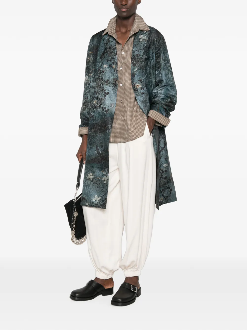Pierre-Louis Mascia Jas met bloemenprint Blauw