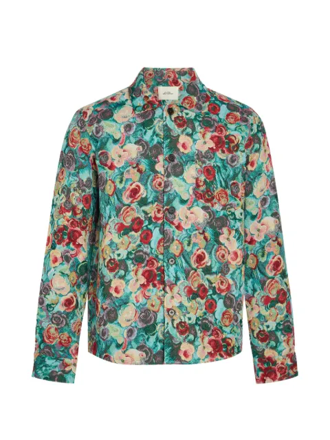 Les Deux floral-tapestry long-sleeve shirt