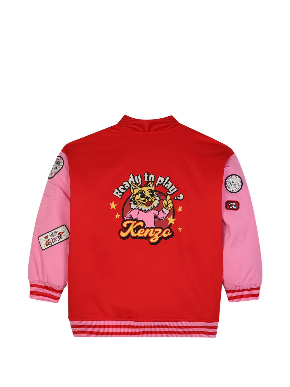 Kenzo Kids Bomberjack met patch Rood