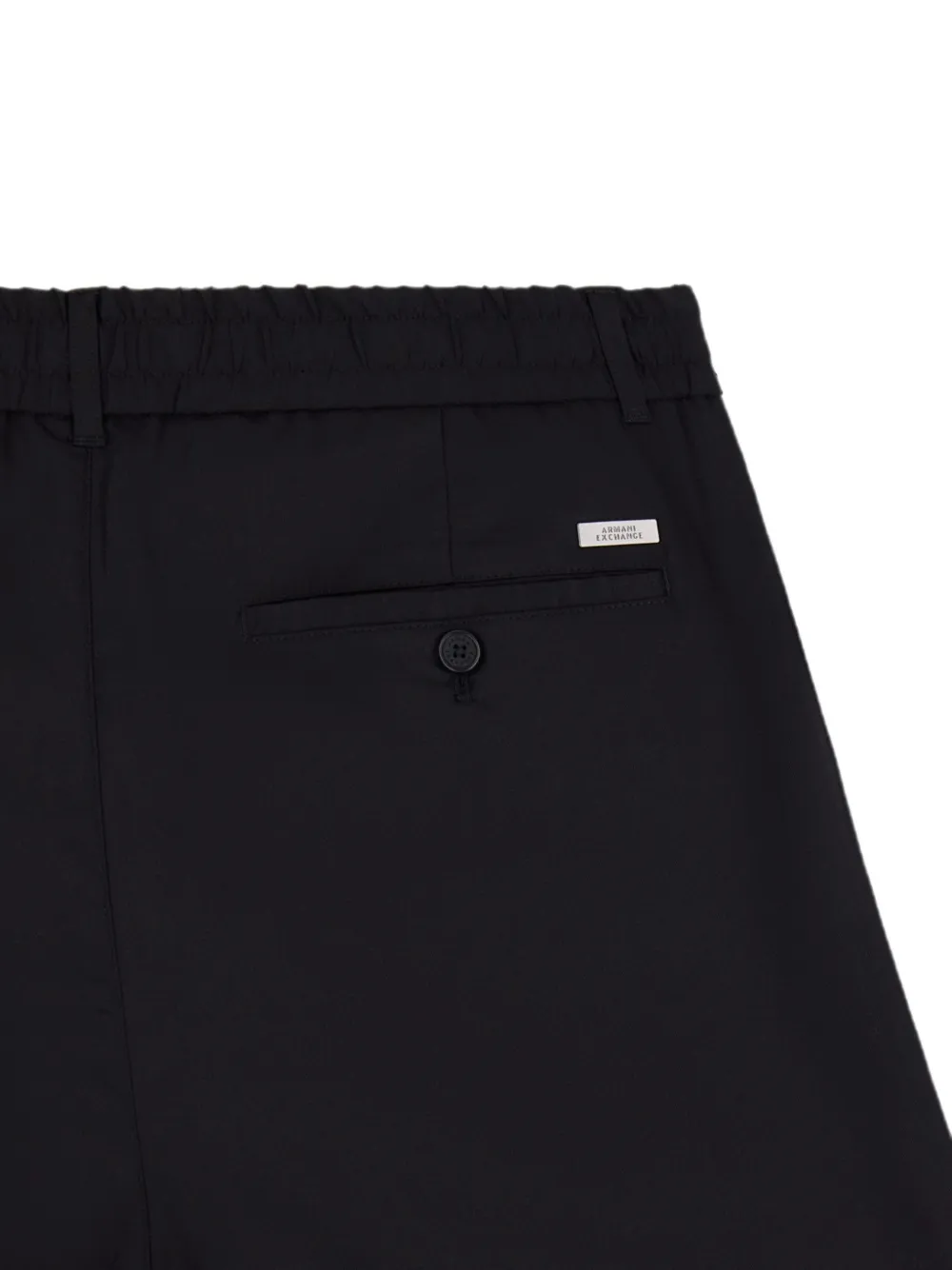 Armani Exchange Broek met elastische taille Zwart