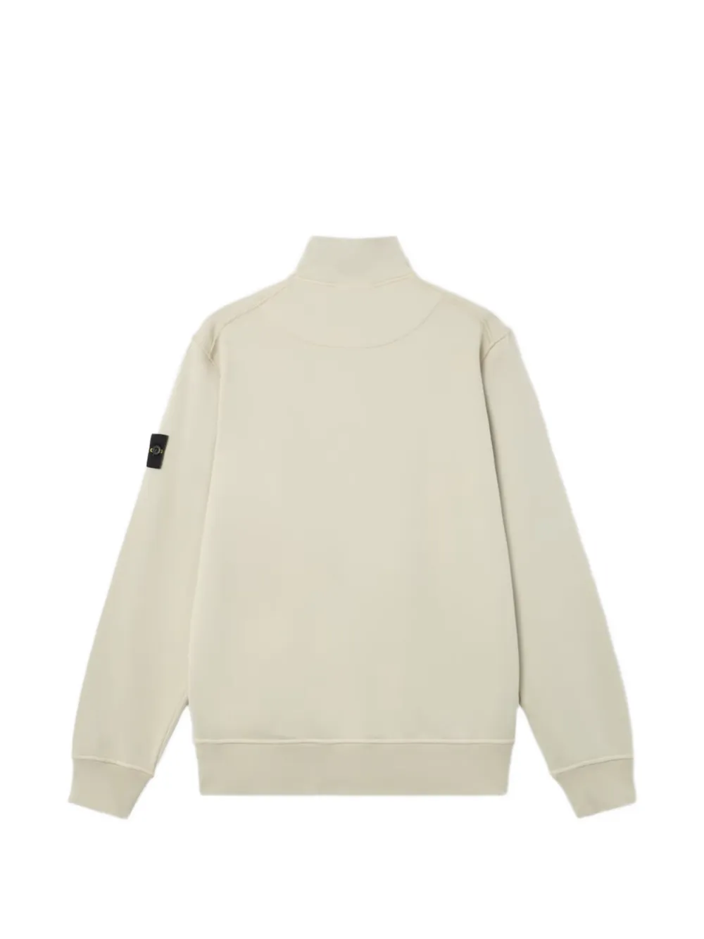 Stone Island Trui met rits en logo-patch Beige