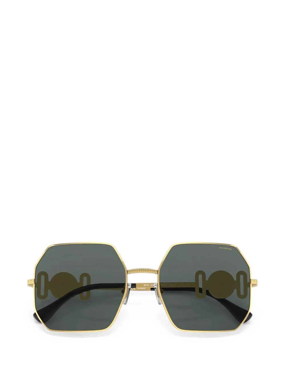 Versace Eyewear Medusa zonnebril met geometrisch montuur Goud