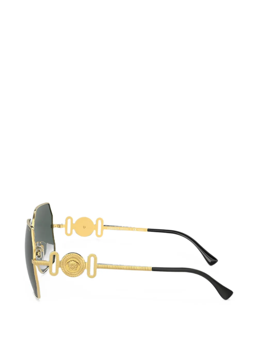 Versace Eyewear Medusa zonnebril met geometrisch montuur Goud