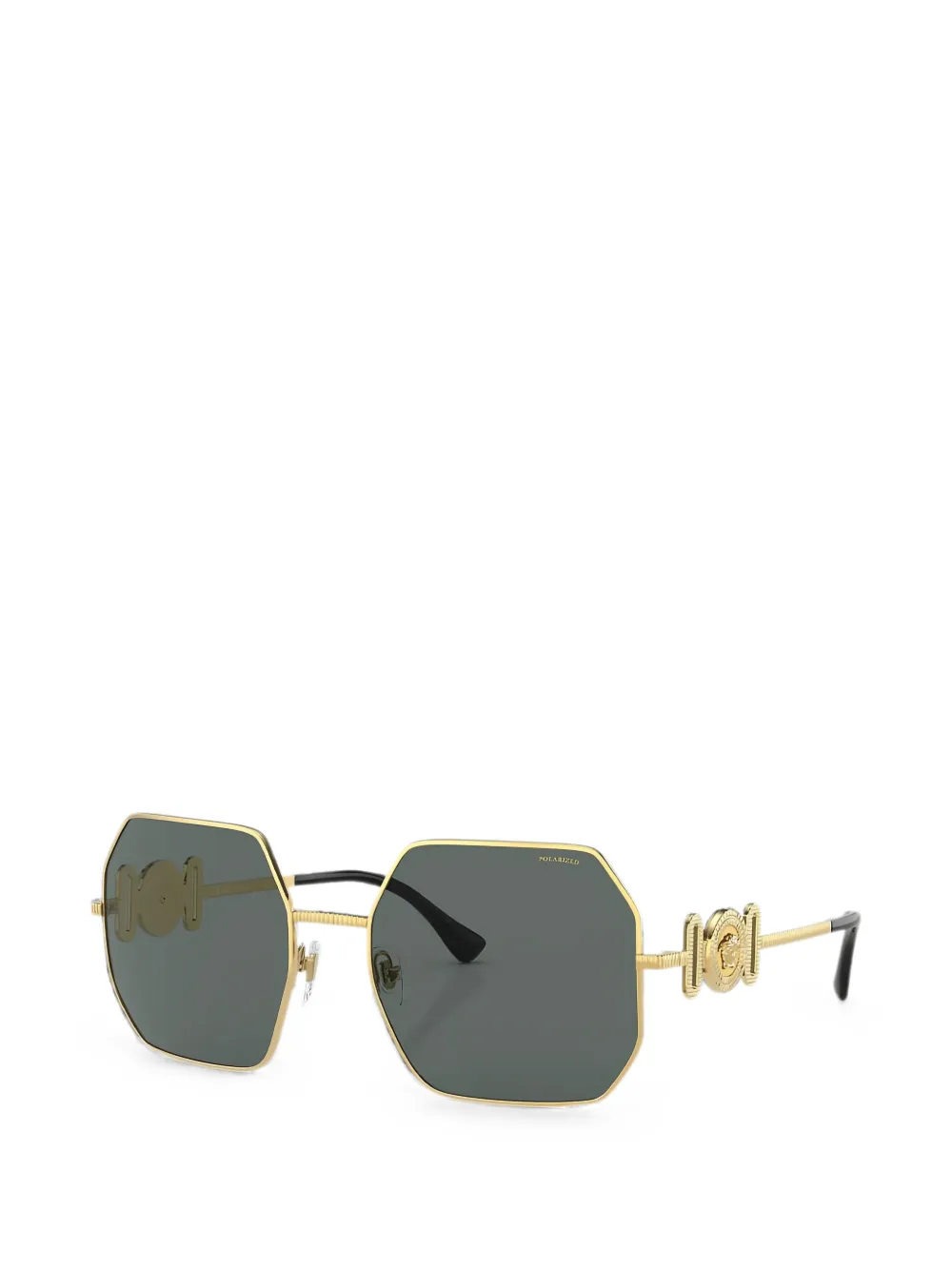 Versace Eyewear Medusa zonnebril met geometrisch montuur Goud