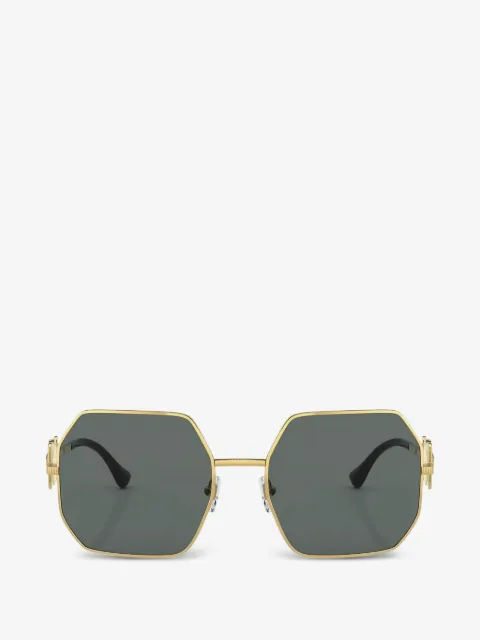 Versace Medusa Sonnenbrille mit geometrischem Gestell