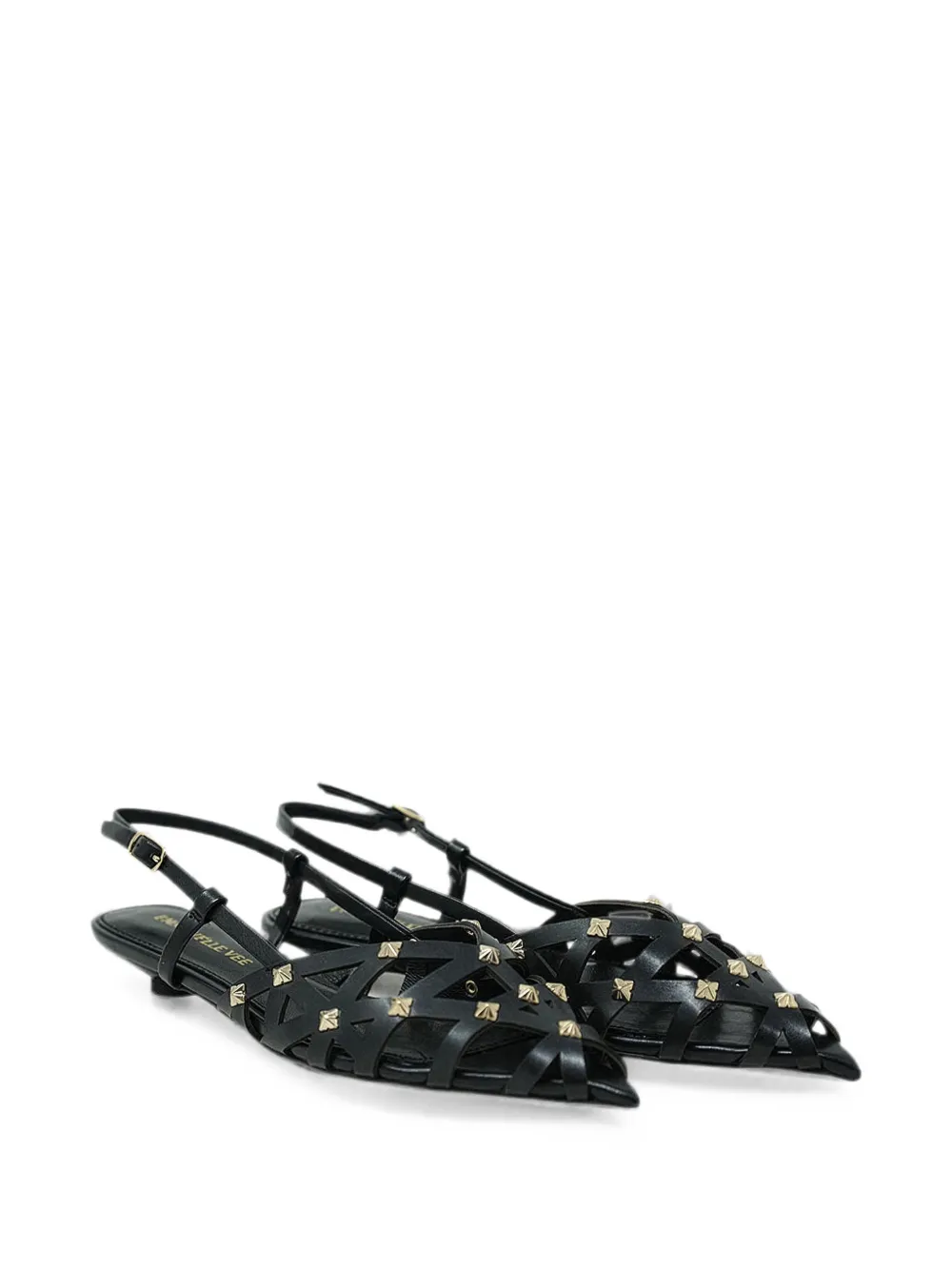 EMANUELLE VEE stud-embellished cage sandals Zwart