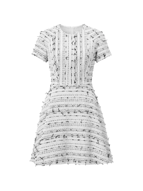 BOSS tweed short-sleeve mini dress