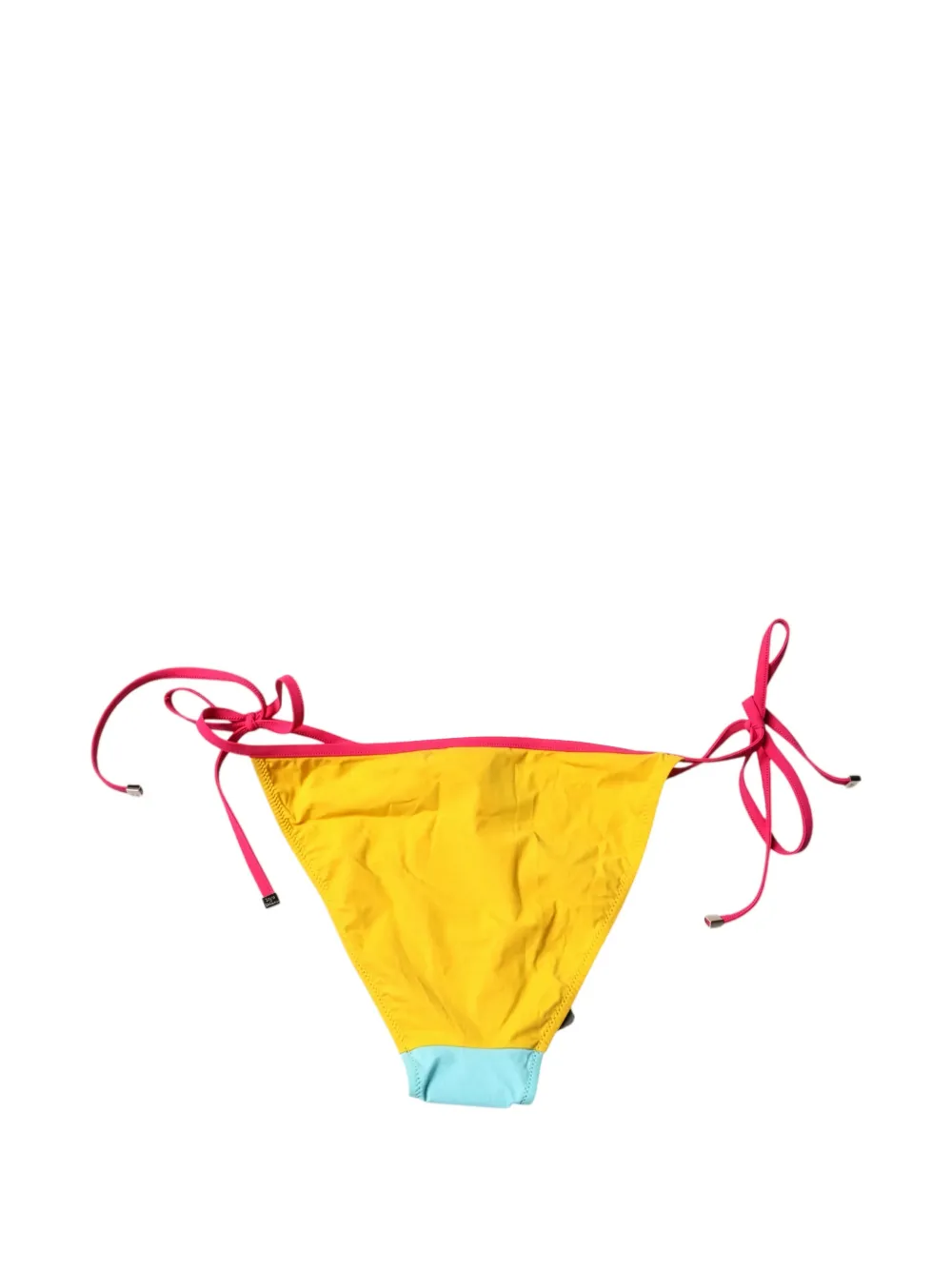 Dolce & Gabbana Bikinislip met strik en DG-logo Geel
