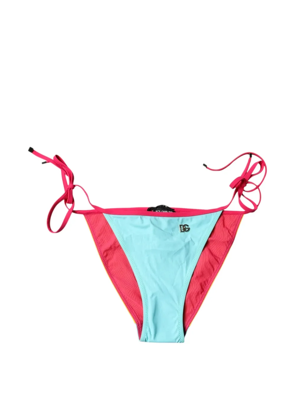 Dolce & Gabbana Slip bikini con logo DG - Giallo