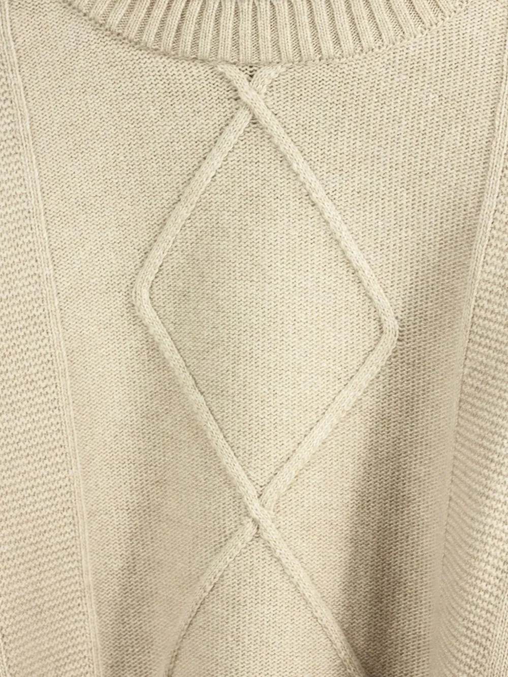 Eleventy Kids Trui met geometrisch reliëf Beige