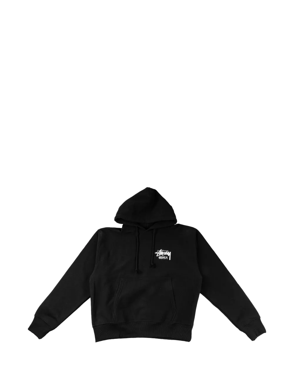 Stüssy Osaka logo-print hoodie - Schwarz