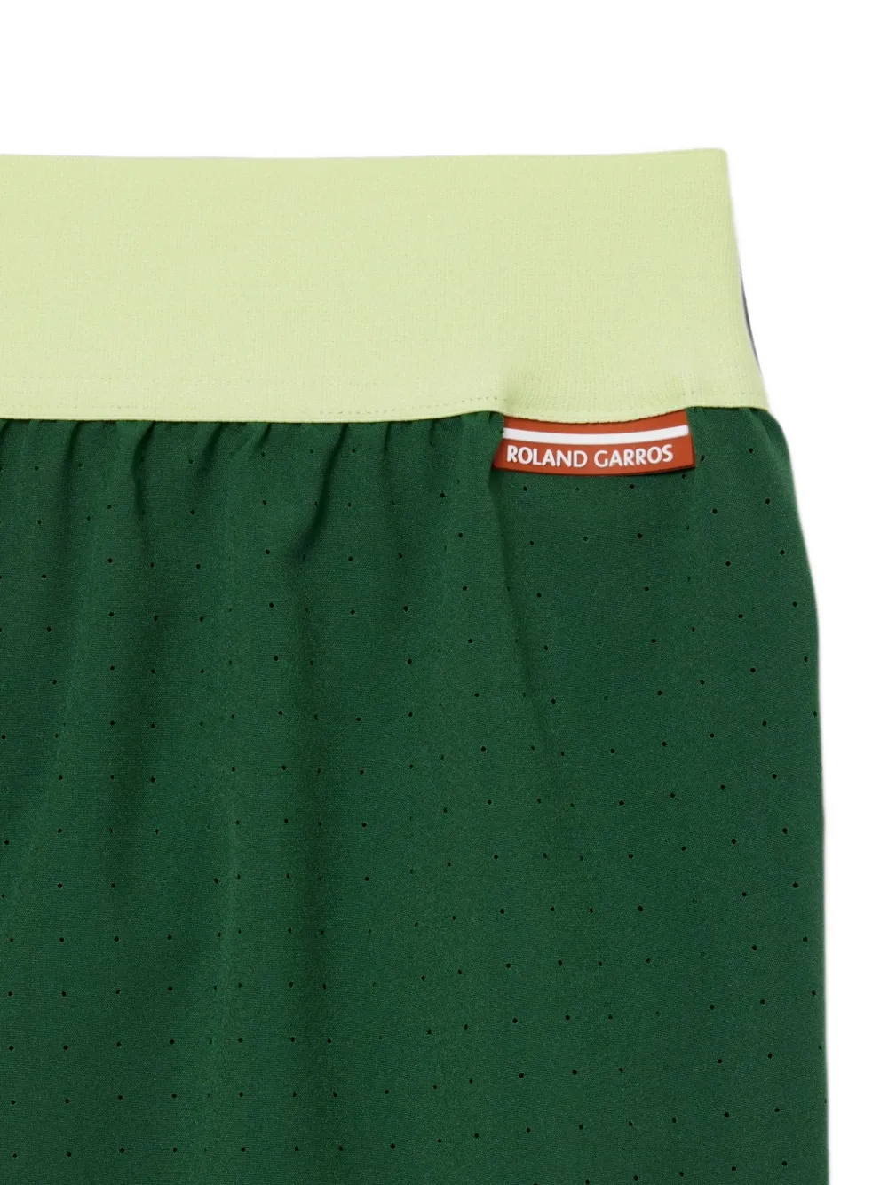 Lacoste x Roland Garros shorts met geperforeerde details Groen
