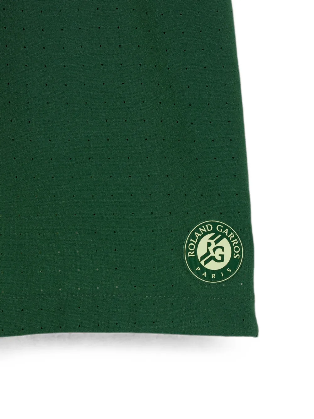 Lacoste x Roland Garros shorts met geperforeerde details Groen