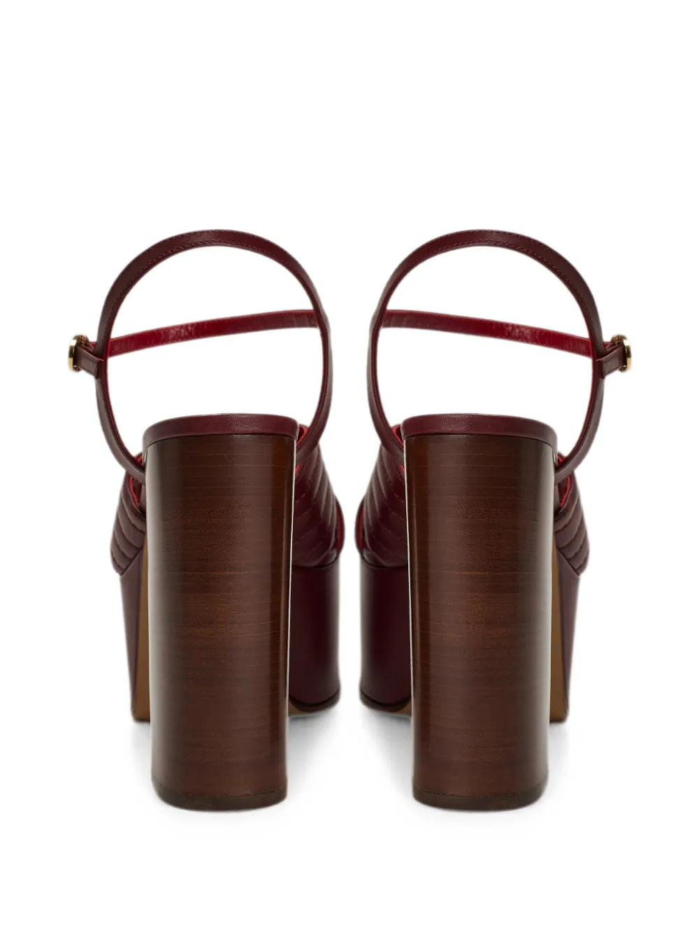 Valentino Garavani VLogo Signature knotted platform sandals Rood