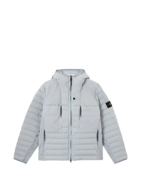 Stone Island quilted hooded jacket