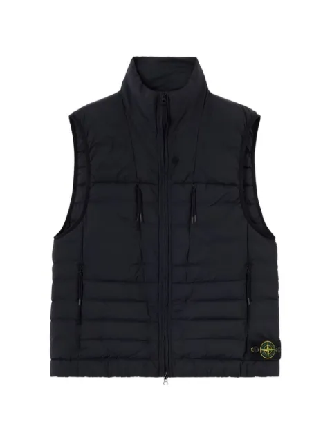 Stone Island quilted logo-patch gilet
