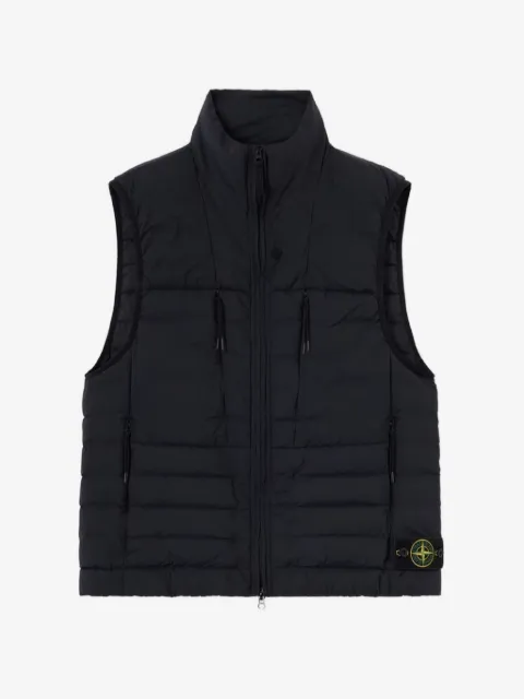 Stone Island chaleco acolchado con parche del logo