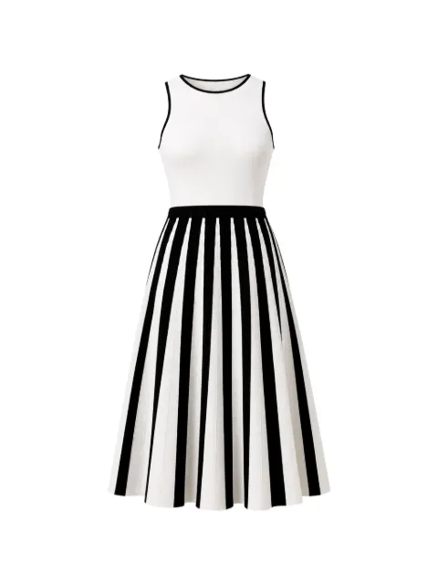 BOSS striped ribbed maxi dress