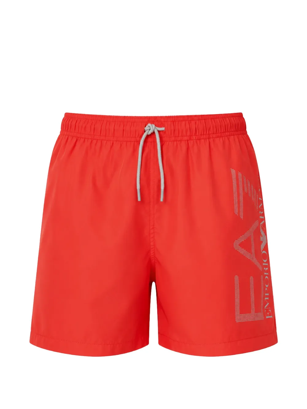 Ea7 Emporio Armani short de bain à logo imprimé et lien de resserrage - Rouge Ea7 Emporio Armani short de bain à logo imprimé et lien de resserrage - Rouge