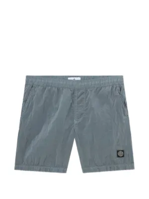Stone Island コンパスロゴパッチショートパンツ | ブルー | FARFETCH JP