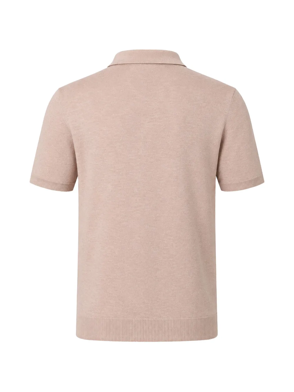 Blauer Poloshirt met korte mouwen Beige