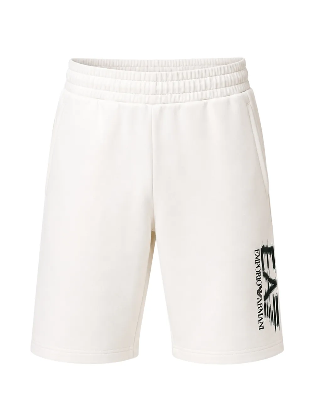 Ea7 Emporio Armani logo-print cotton shorts