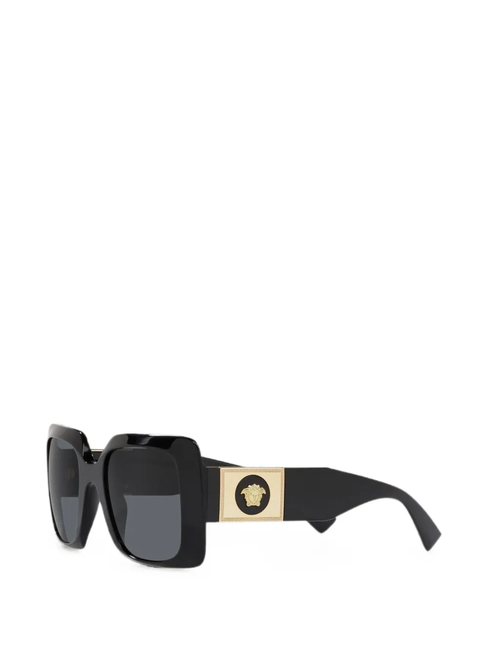 Versace Eyewear Zonnebril met vierkant montuur Zwart