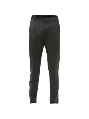 Emporio Armani Striped Trousers | Grey | FARFETCH
