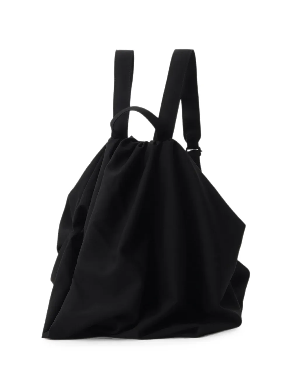 Yohji Yamamoto draped wool backpack - Nero