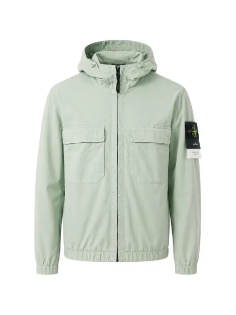 Stone Island hooded flap-pocket jacket