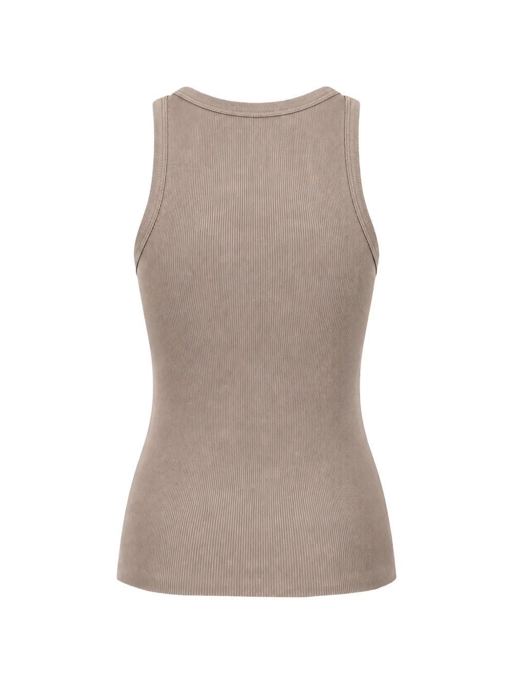 James Perse Ribgebreide tanktop Beige