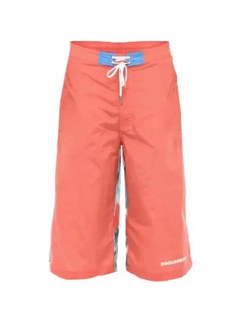 DSQUARED2 tie-dye drawstring-fastening maxi swim shorts