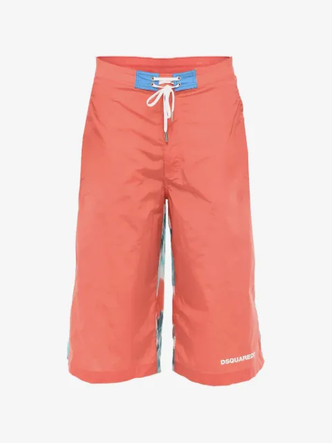 DSQUARED2 short de bain à lien de resserrage et motif tie-dye