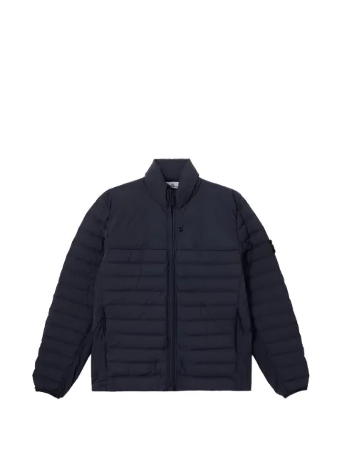 Stone Island logo-patch quilted jacket