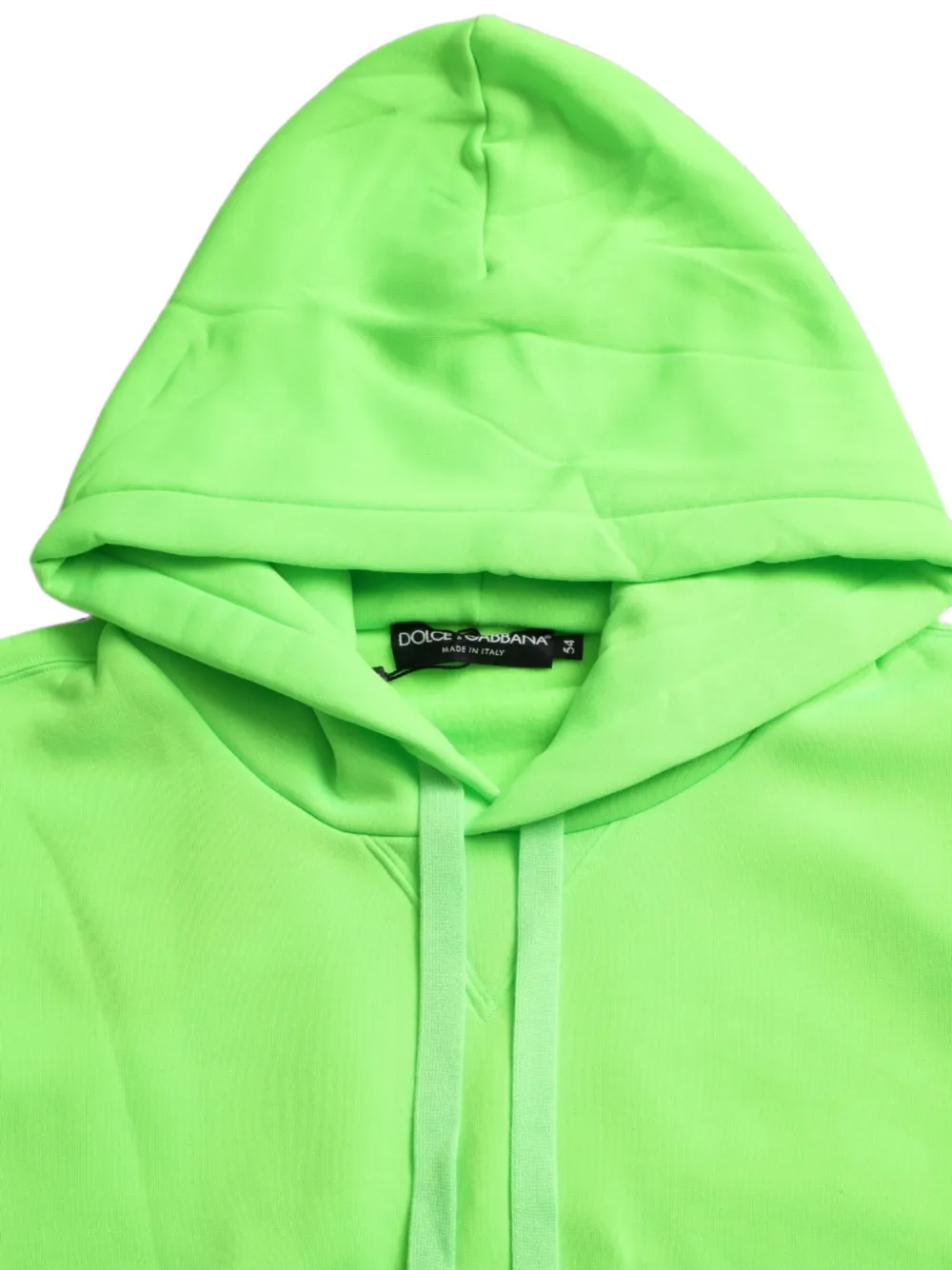 Dolce & Gabbana Hoodie met trekkoord en geribbelde afwerking Groen