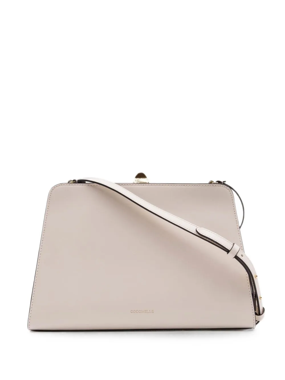 Coccinelle Liv leather shoulder bag - Toni neutri