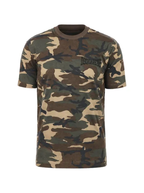 DSQUARED2 camouflage-print logo-print T-shirt