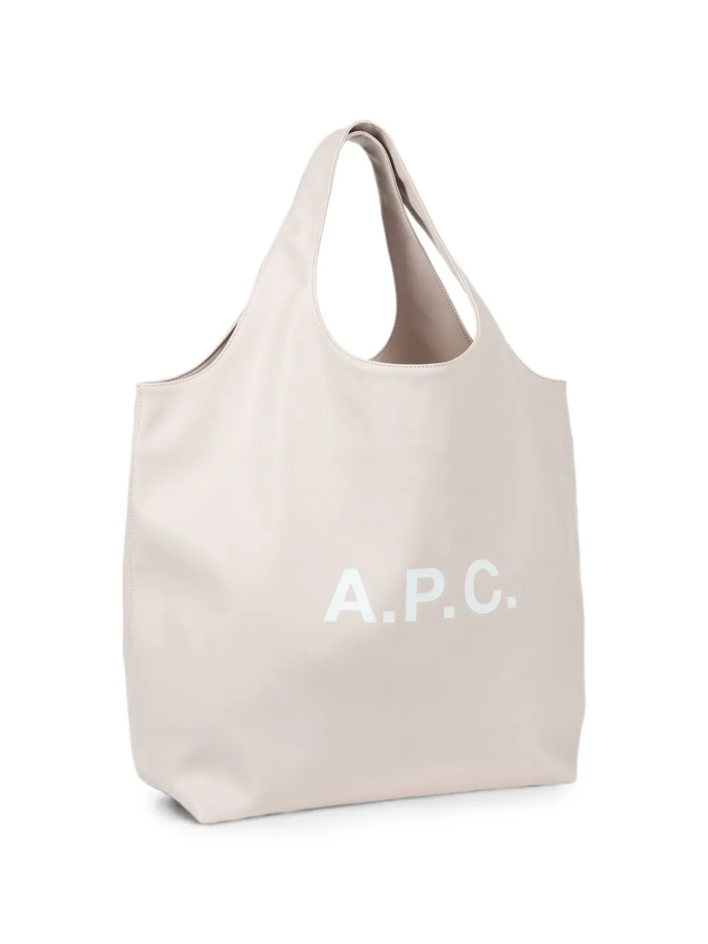 A.P.C. Ninon shopper met logoprint Beige