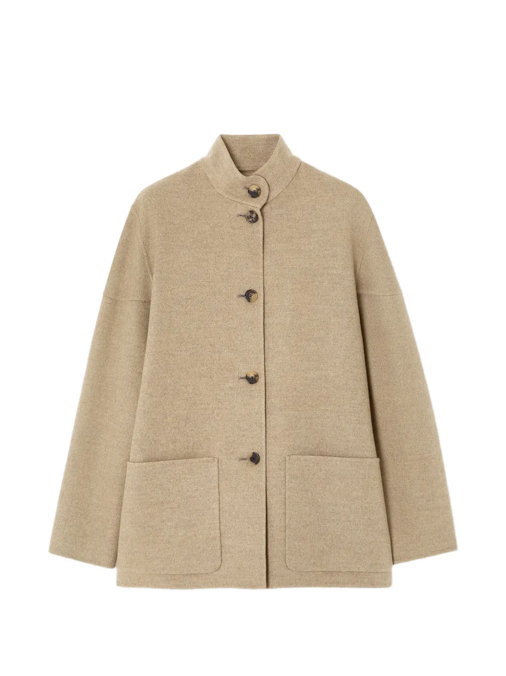 Loro Piana button-fastening cashmere coat - Neutrals