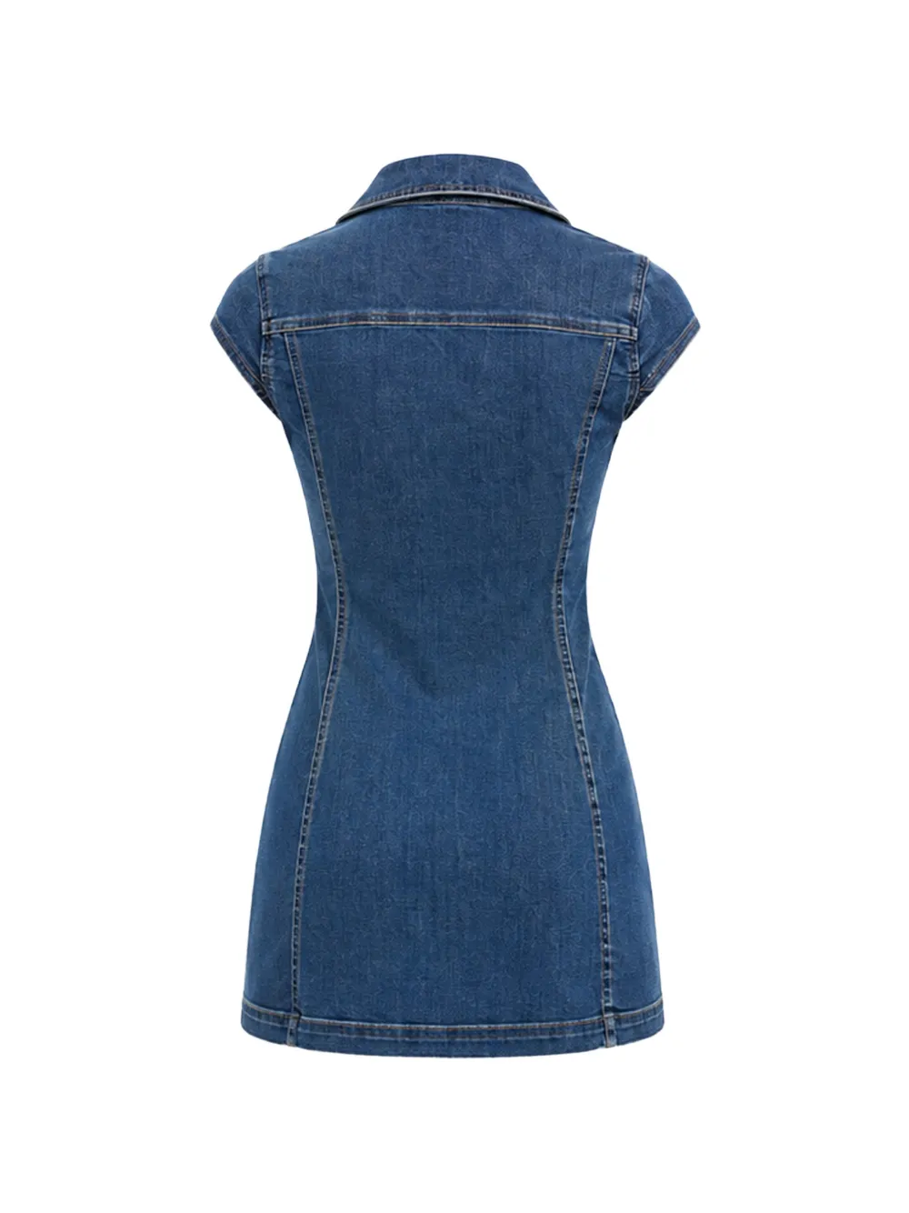 Diesel zip-up Denim Mini Dress | Blue