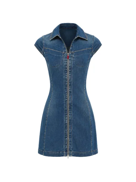 Diesel zip-up denim mini dress