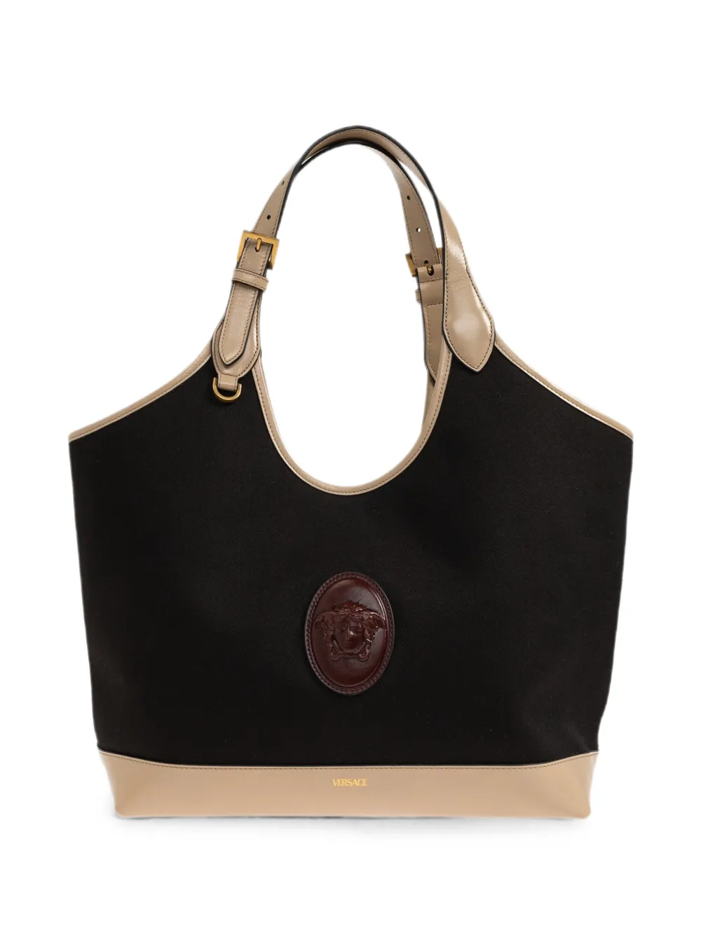 Versace Rivière canvas tote bag - Black